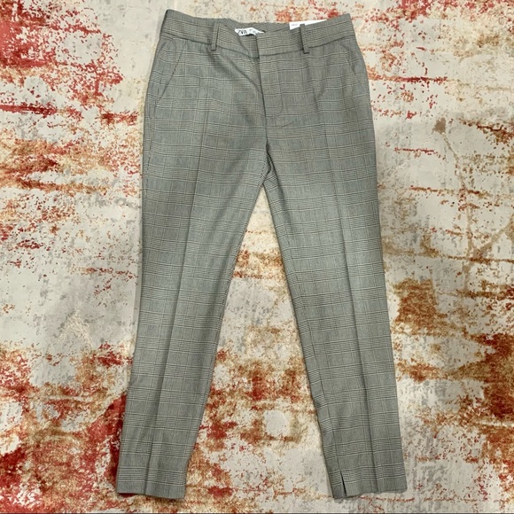 Zara Pants - Zara plaid chino pants NEW